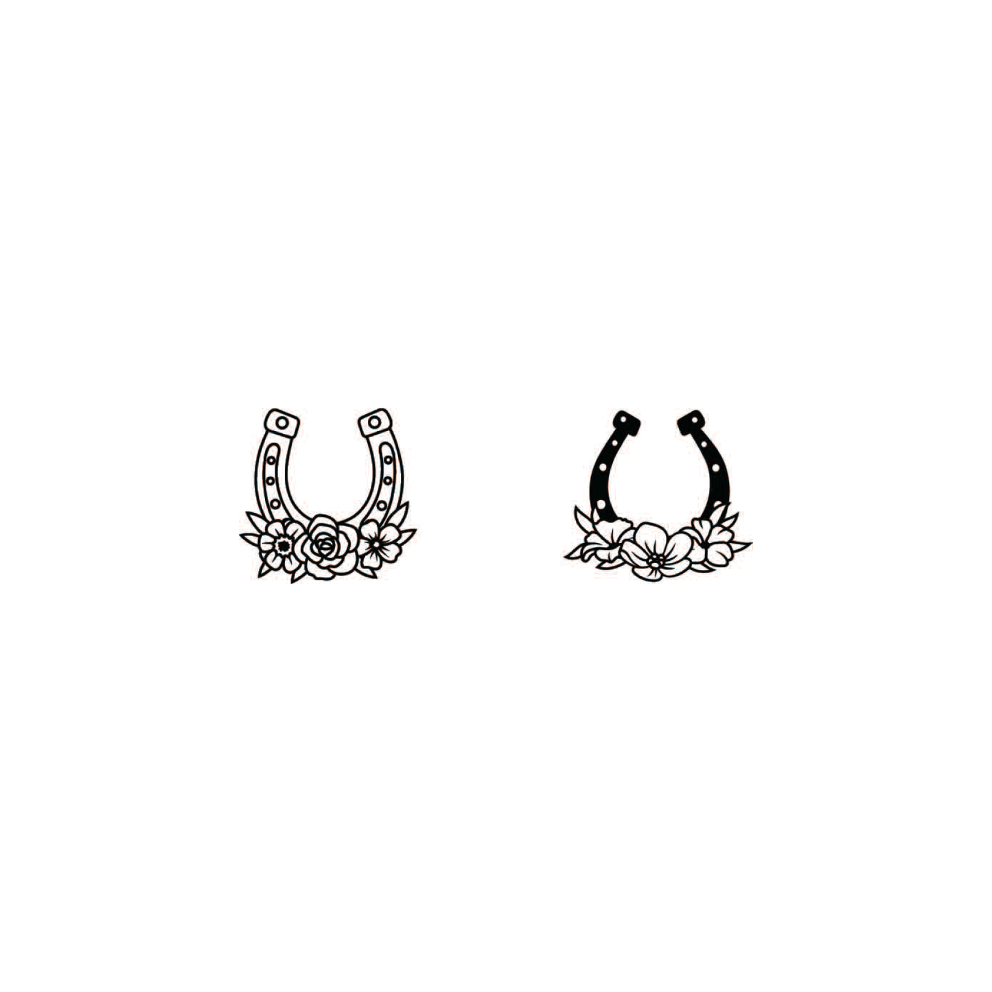 lucky horse (2 sets of 2)