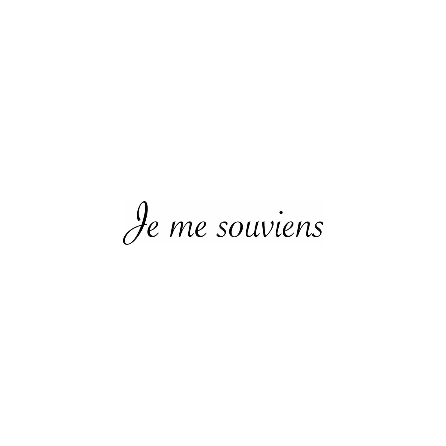 je me souviens (set of 2)