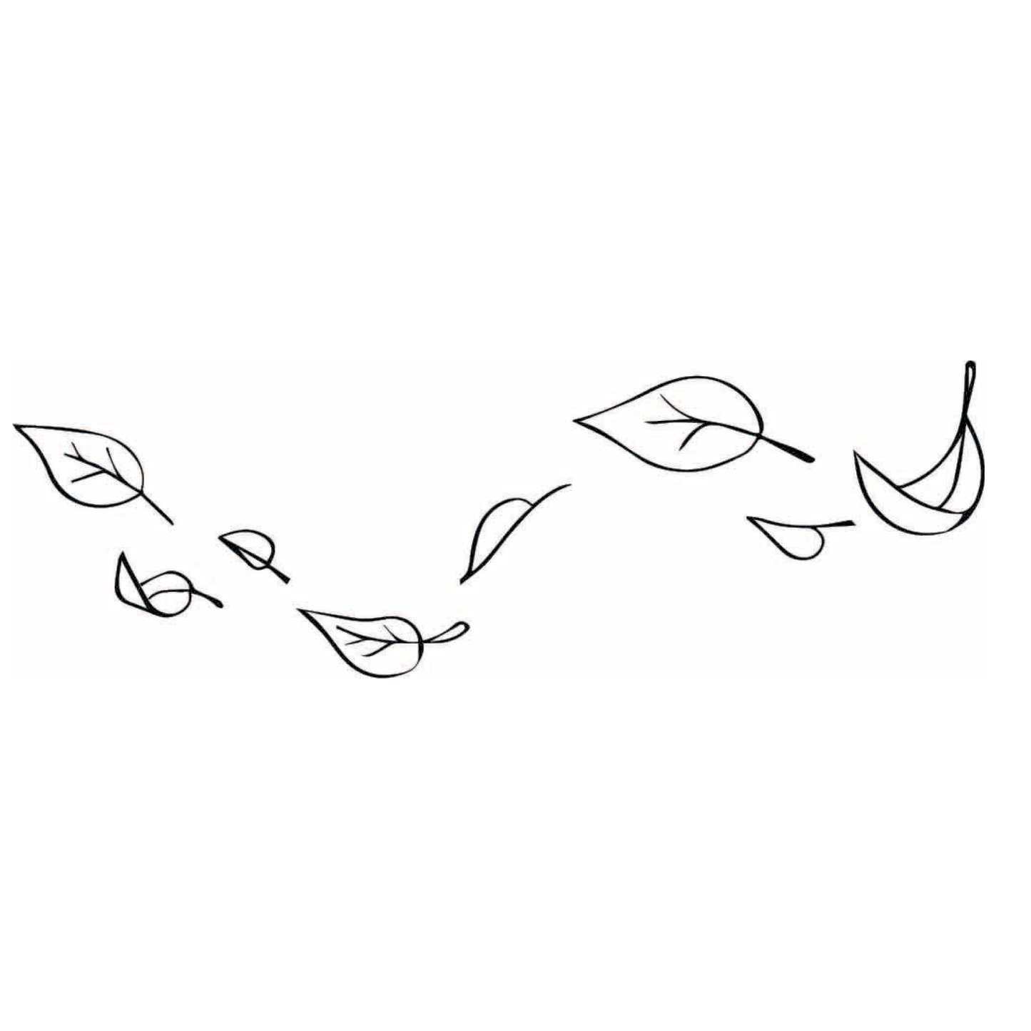 leaves to the wind (set of 2)