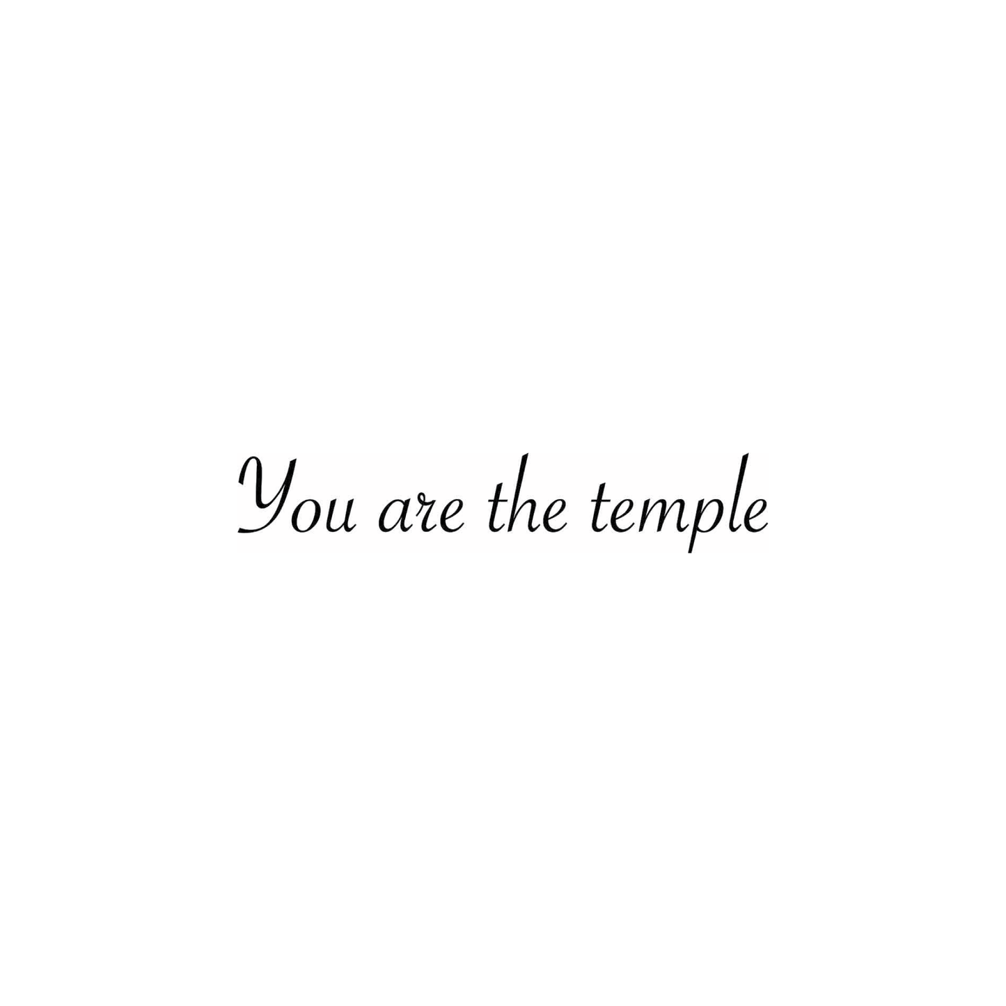 you are the temple